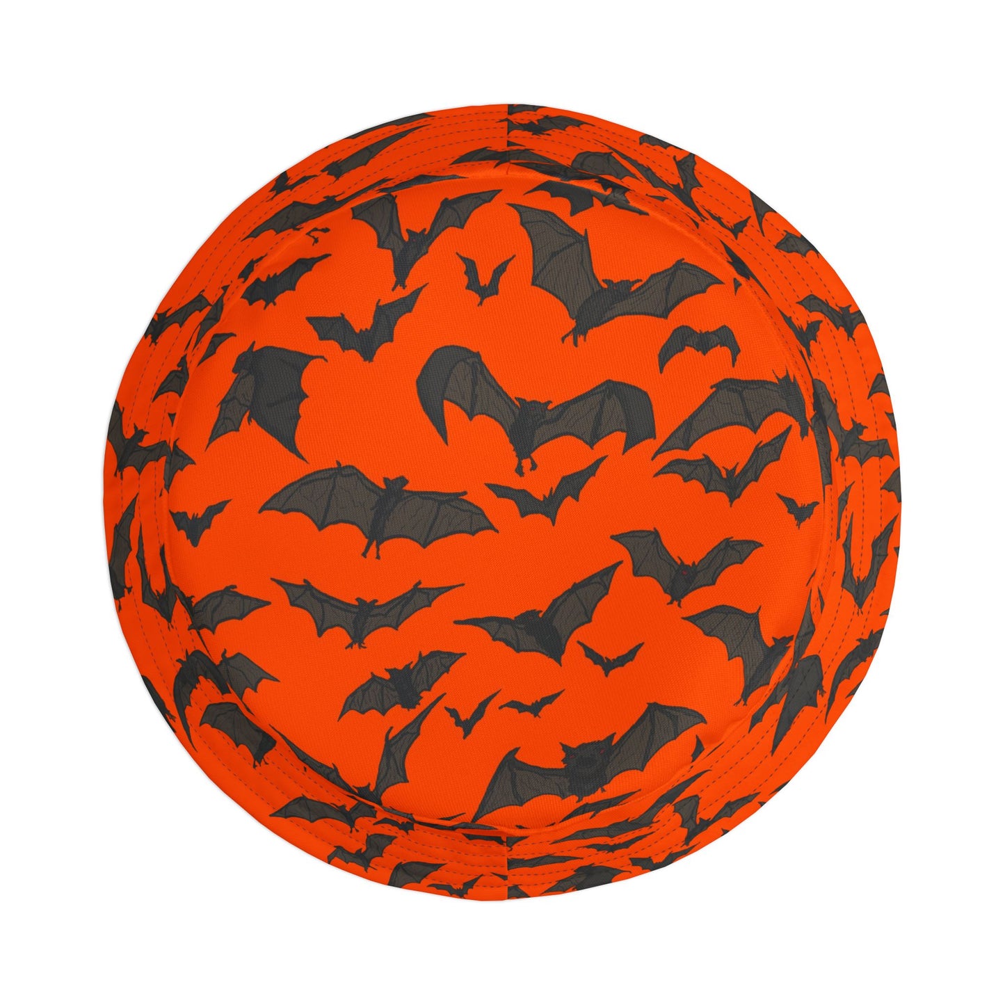 Halloween Bat Print Bucket Hat, Unisex Fashion Accessory, Perfect for Costumes and Fall Outings