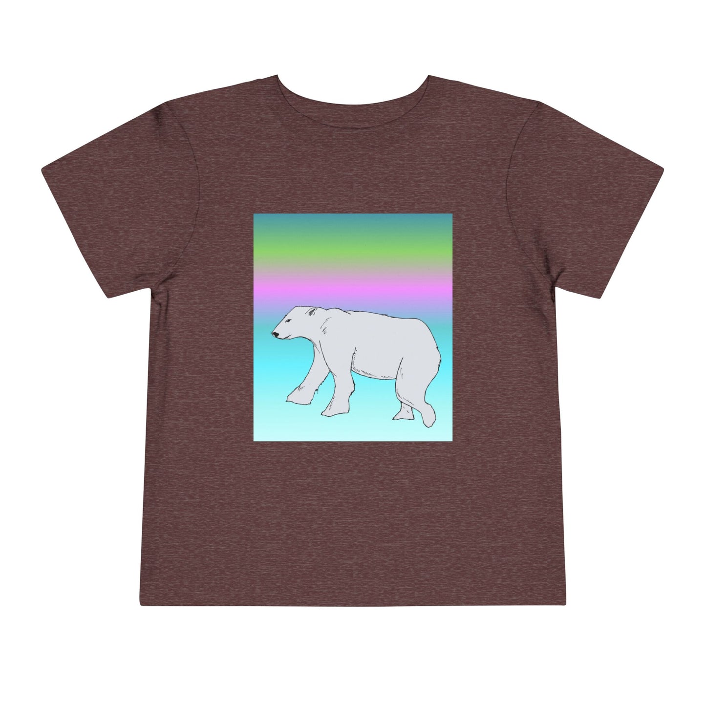 Toddler Tee — Pastel Polar Bear Graphic Shirt
