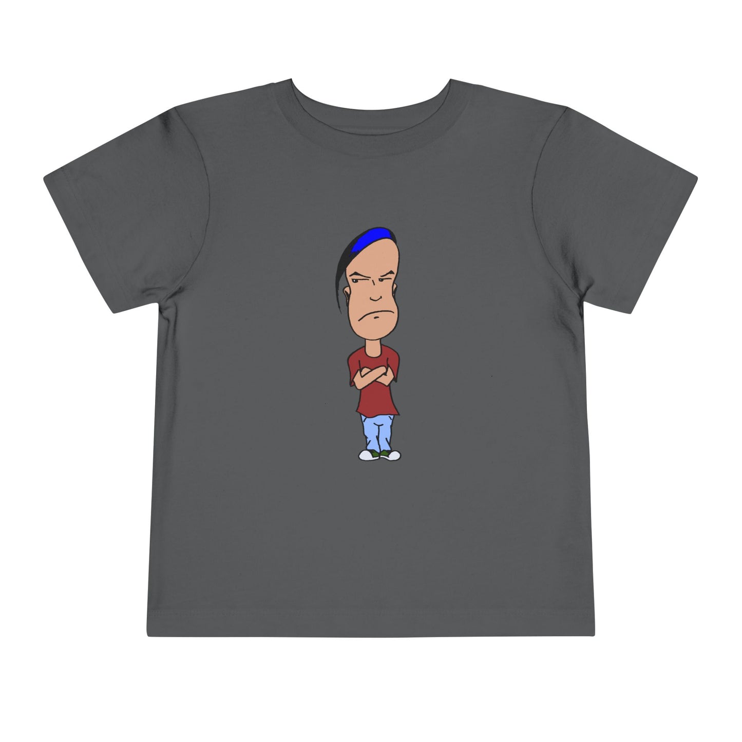 Smug Grumpy Kid Cartoon Toddler Tee