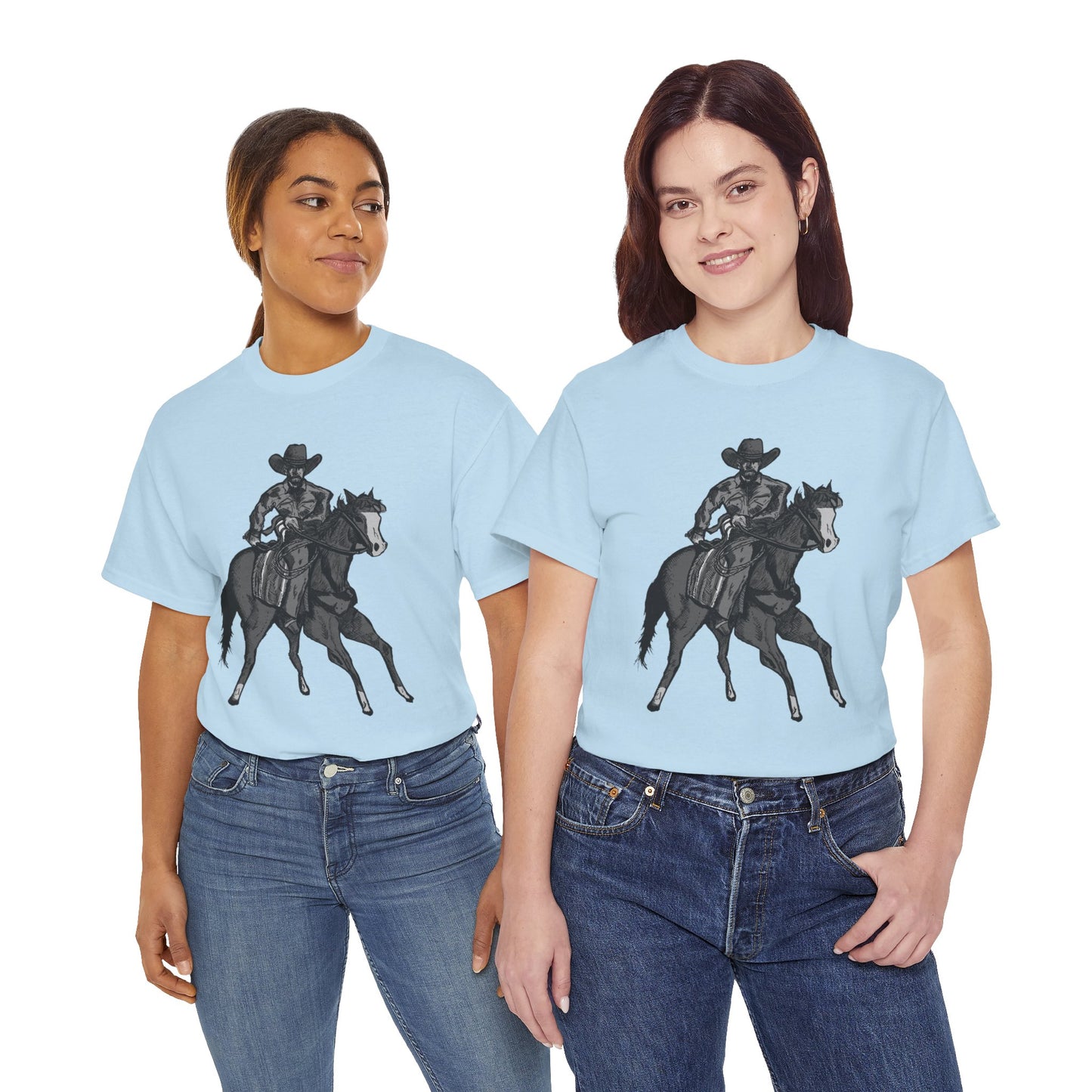 Cowboy on Horseback T‑Shirt — Vintage Western Rodeo Tee