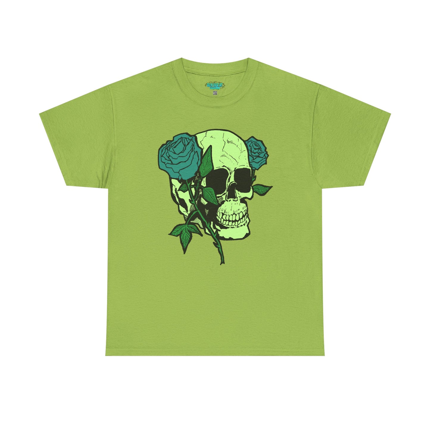 Skull & Rose Graphic Tee - Unisex Heavy Cotton Shirt