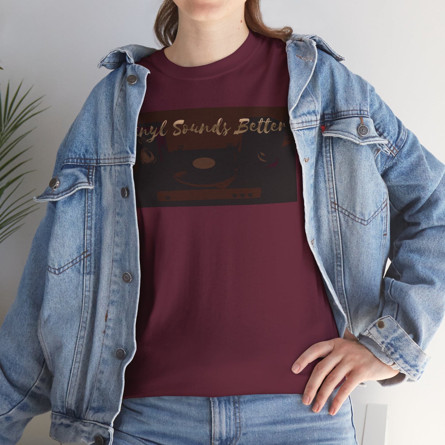 Vinyl Sounds Better T-Shirt — Retro Record Player Tee for Music Lovers