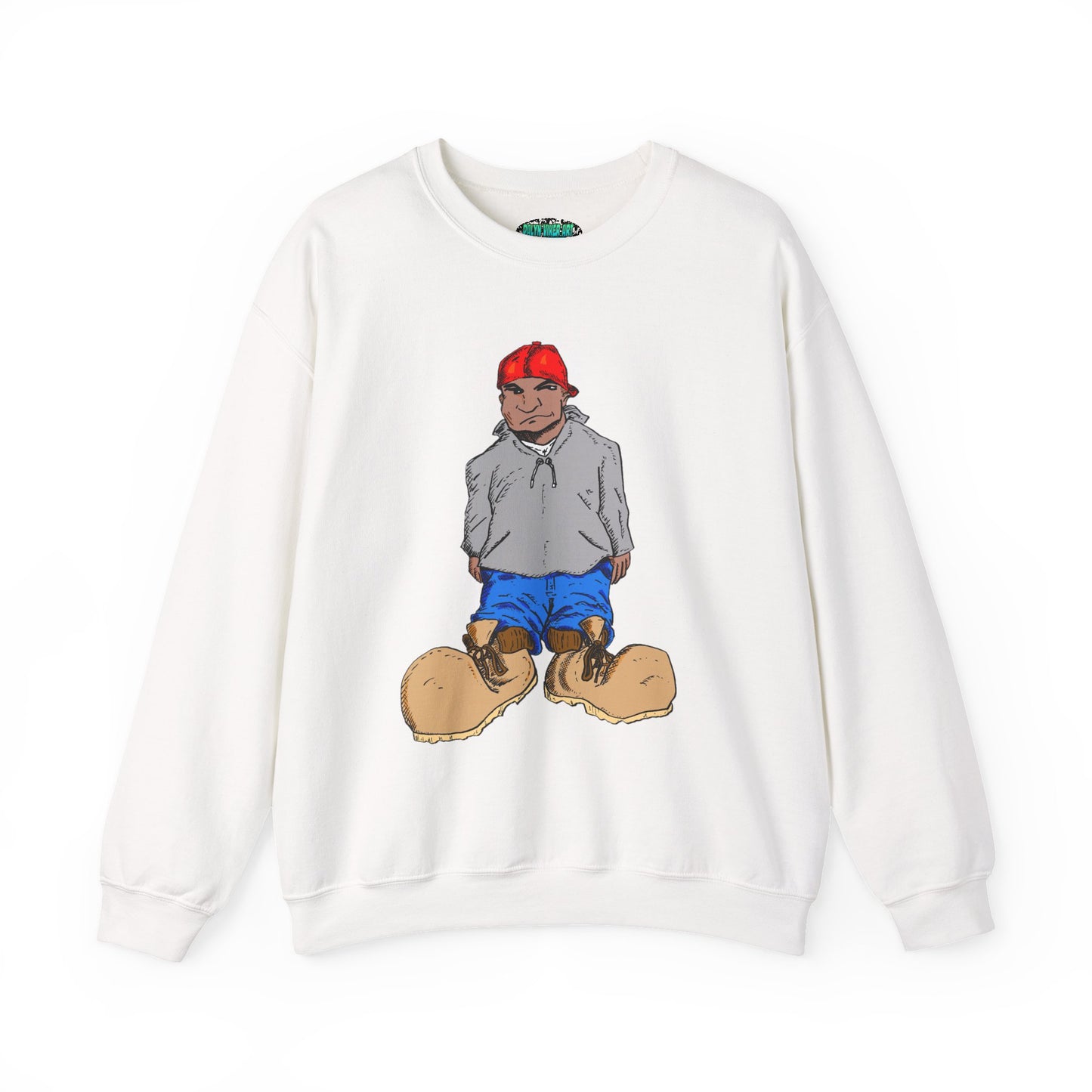 Urban Street Fun Character Boots Art Unisex Crewneck Sweatshirt