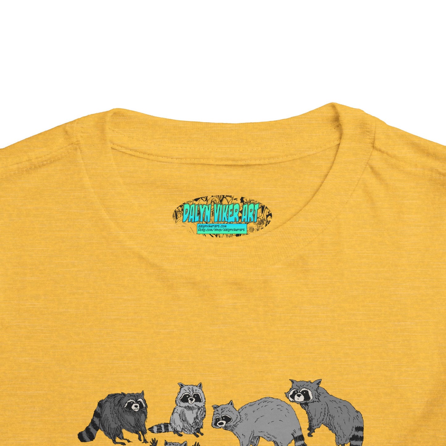 Toddler Tee — Playful Woodland Raccoon Crew Cute Kids Shirt