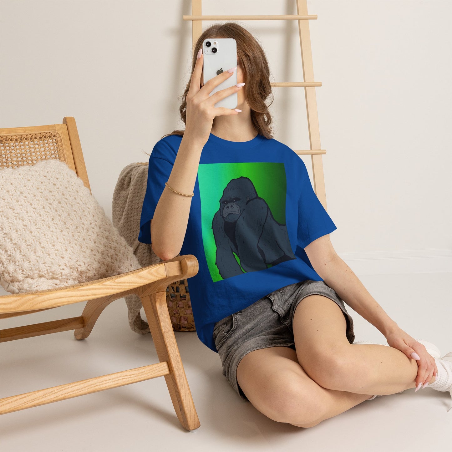 Gorilla Portrait Tee – Graphic Ape Illustration T-Shirt