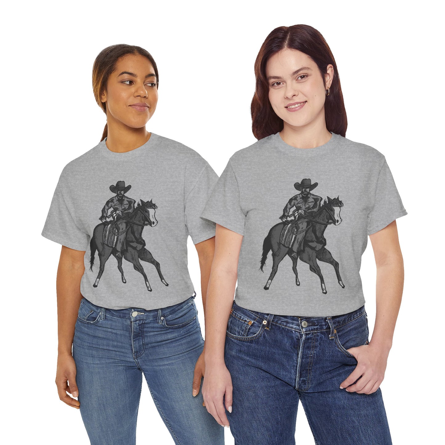 Cowboy on Horseback T‑Shirt — Vintage Western Rodeo Tee