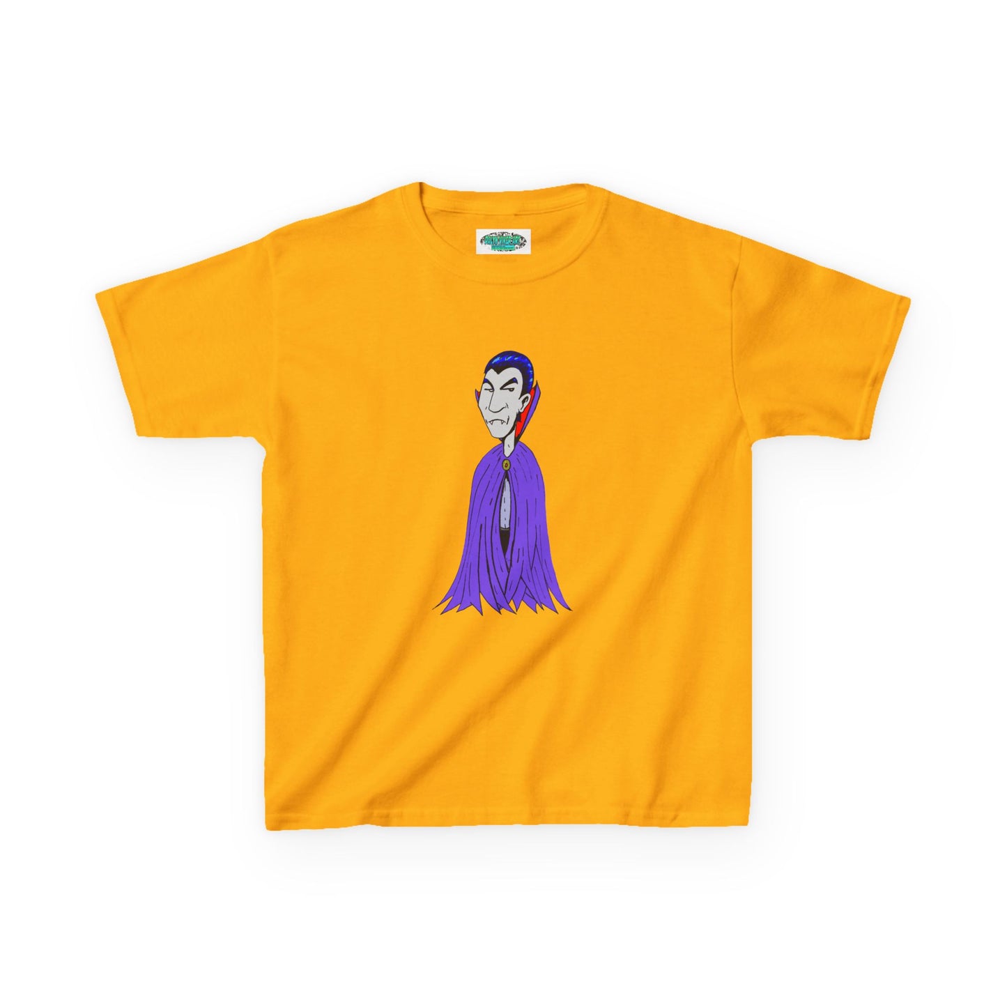 Kids Vampire T-Shirt — Cute Purple Dracula Tee for Halloween