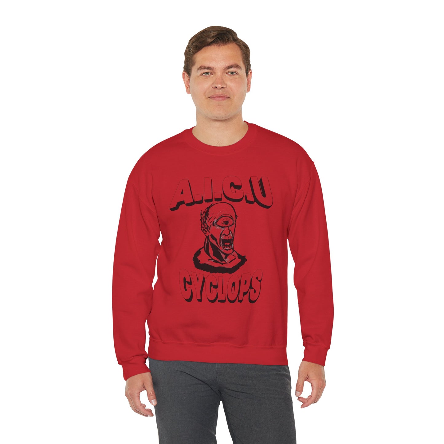 Vintage AICU Cyclops Crewneck Sweatshirt for Unique Style