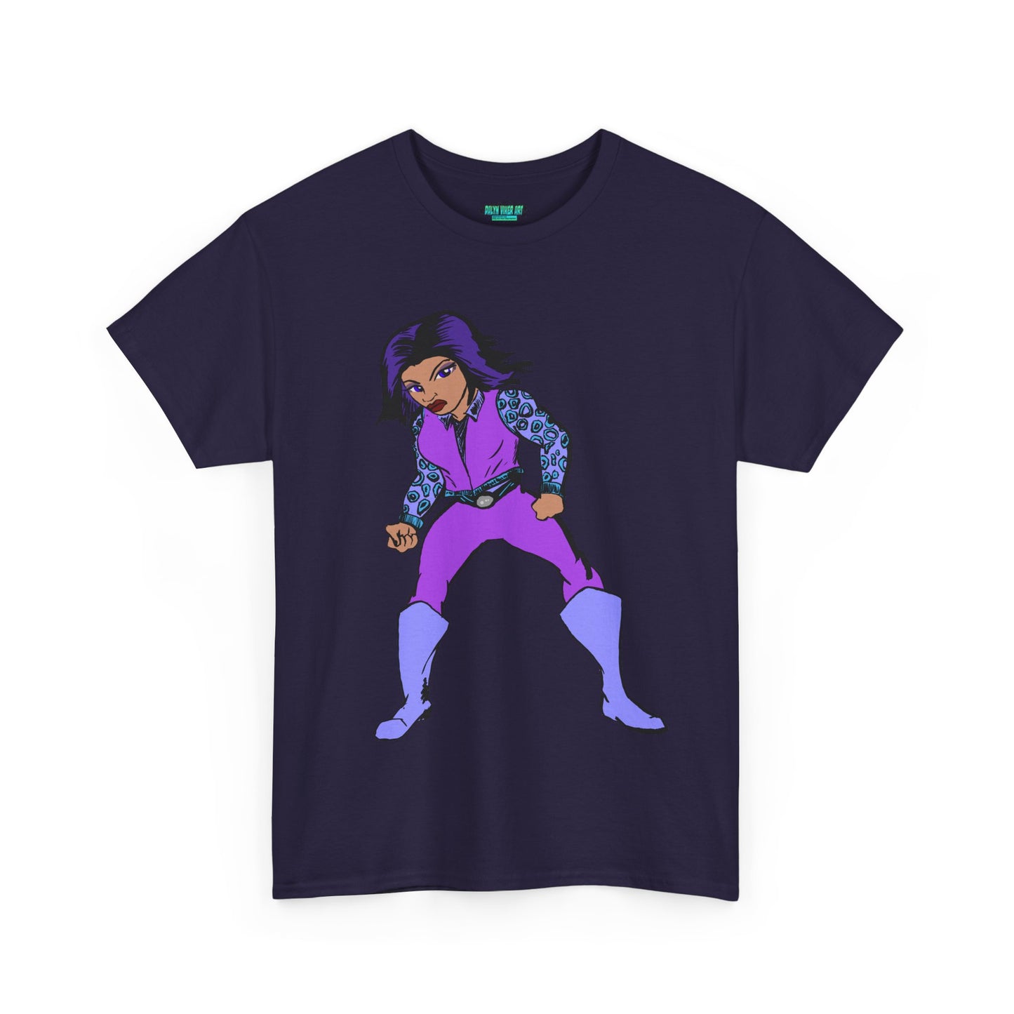 Retro Cartoon Hero Woman Character Unisex Heavy Cotton Tee, Vintage Graphic Tee, Fun T-Shirt, Gift for Fans, Casual Wear, Everyday Tee