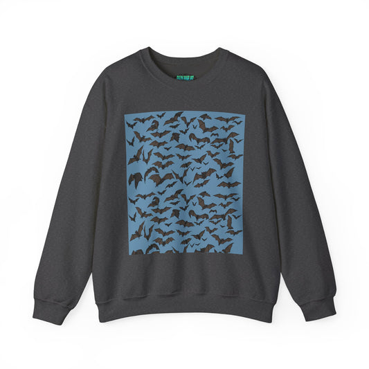 Bat-Themed Unisex Crewneck Sweatshirt