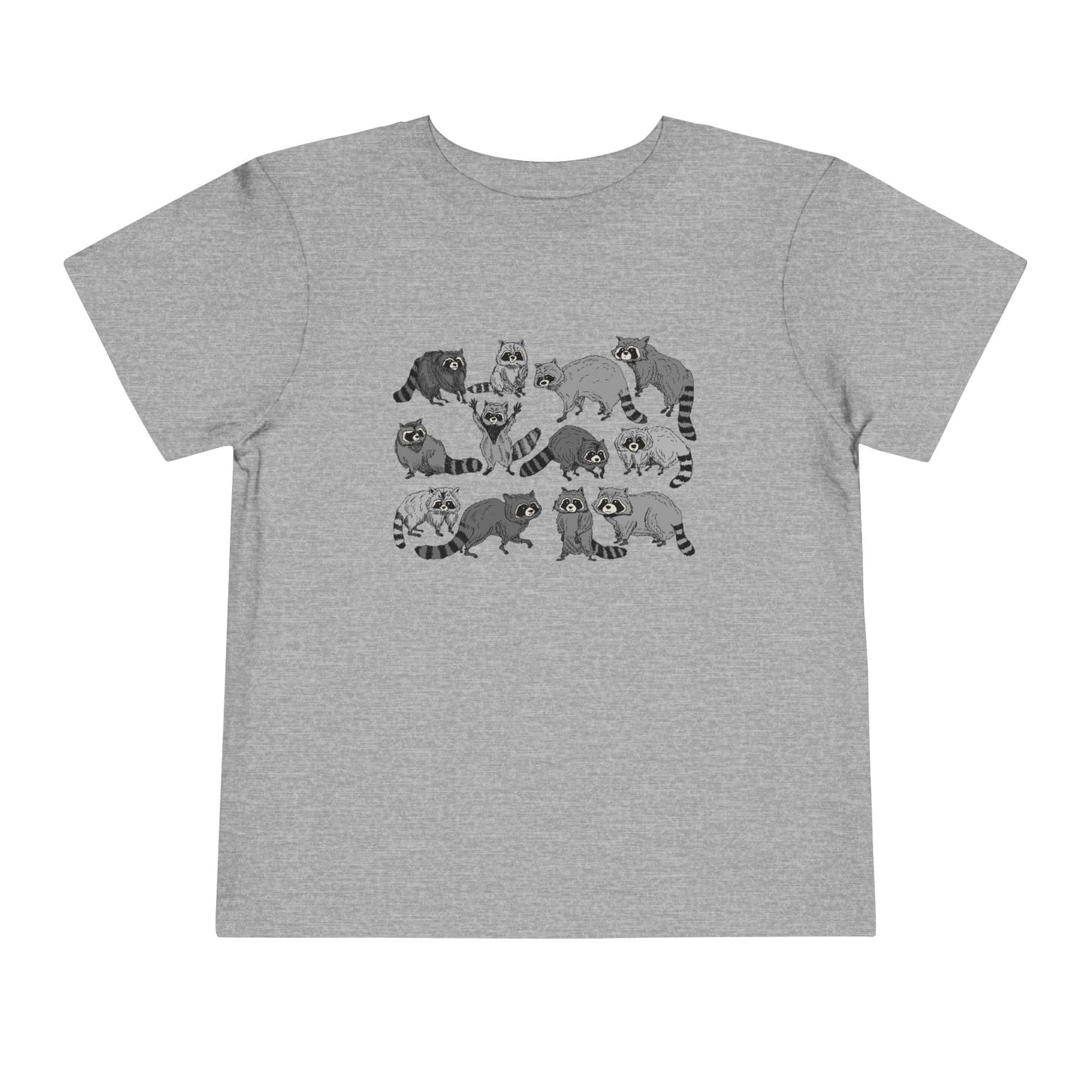 Toddler Tee — Playful Woodland Raccoon Crew Cute Kids Shirt