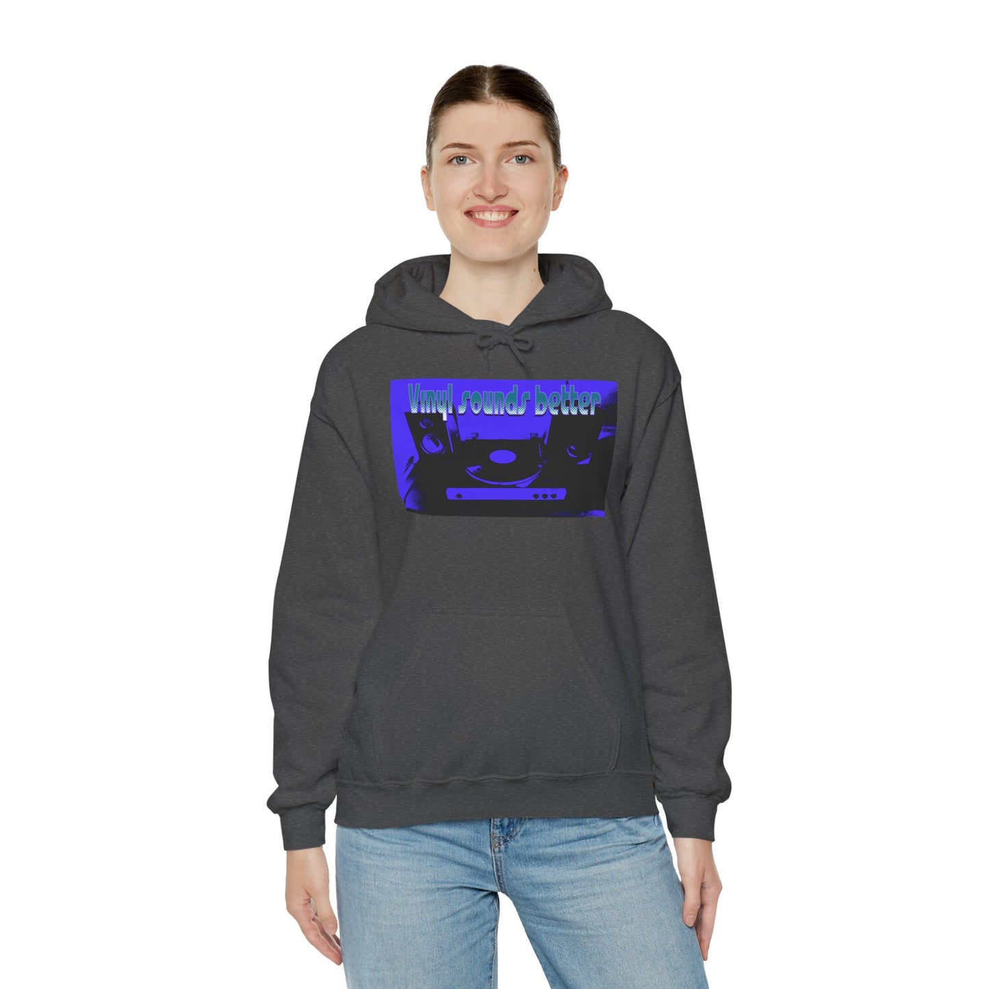 Vinyl Sounds Better Hoodie, Perfect for Music Lovers, Gift for DJs, Casual Wear, Comfortable Sweatshirt, Trendy Music Apparel
