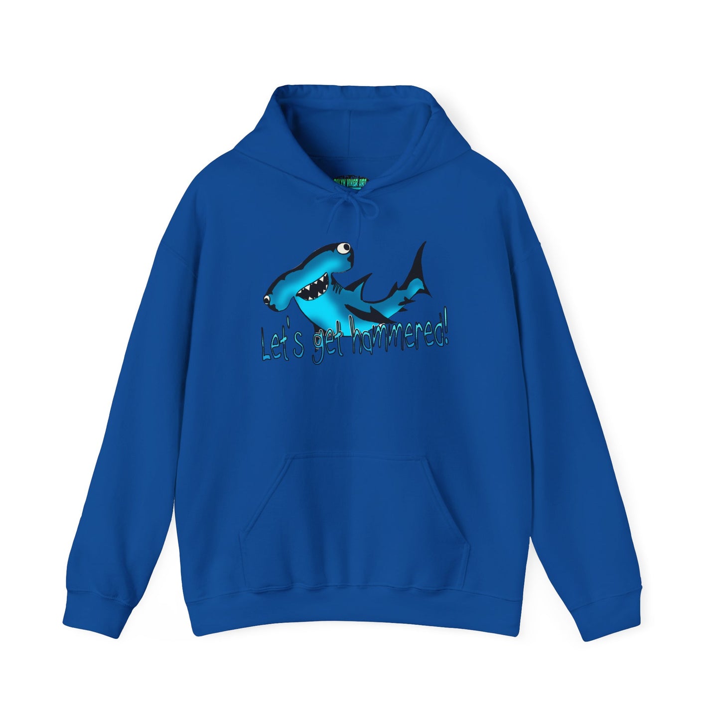 Let's Get Hammered Shark-Themed Unisex Hoodie: Let's Get Fin-tastic, Casual Wear, Gift for Ocean Lovers, Beach Party, Summer Fun