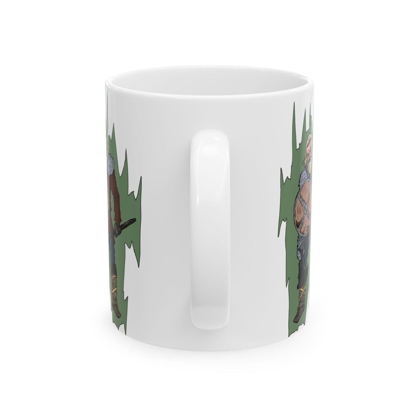 Epic Viking Warrior Ceramic Mug, Norse Mythology Gift, Coffee Cup for Gamers, Fantasy Lover's Mug, Unique Home Decor