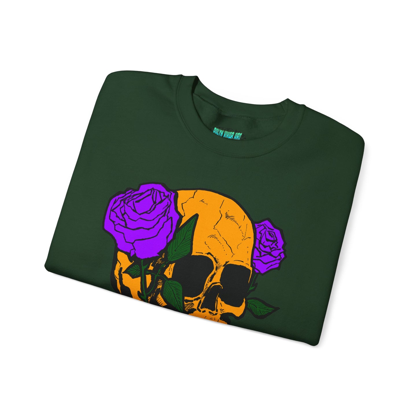 Skull & Roses Sweatshirt - Unisex Heavy Blend™ Crewneck
