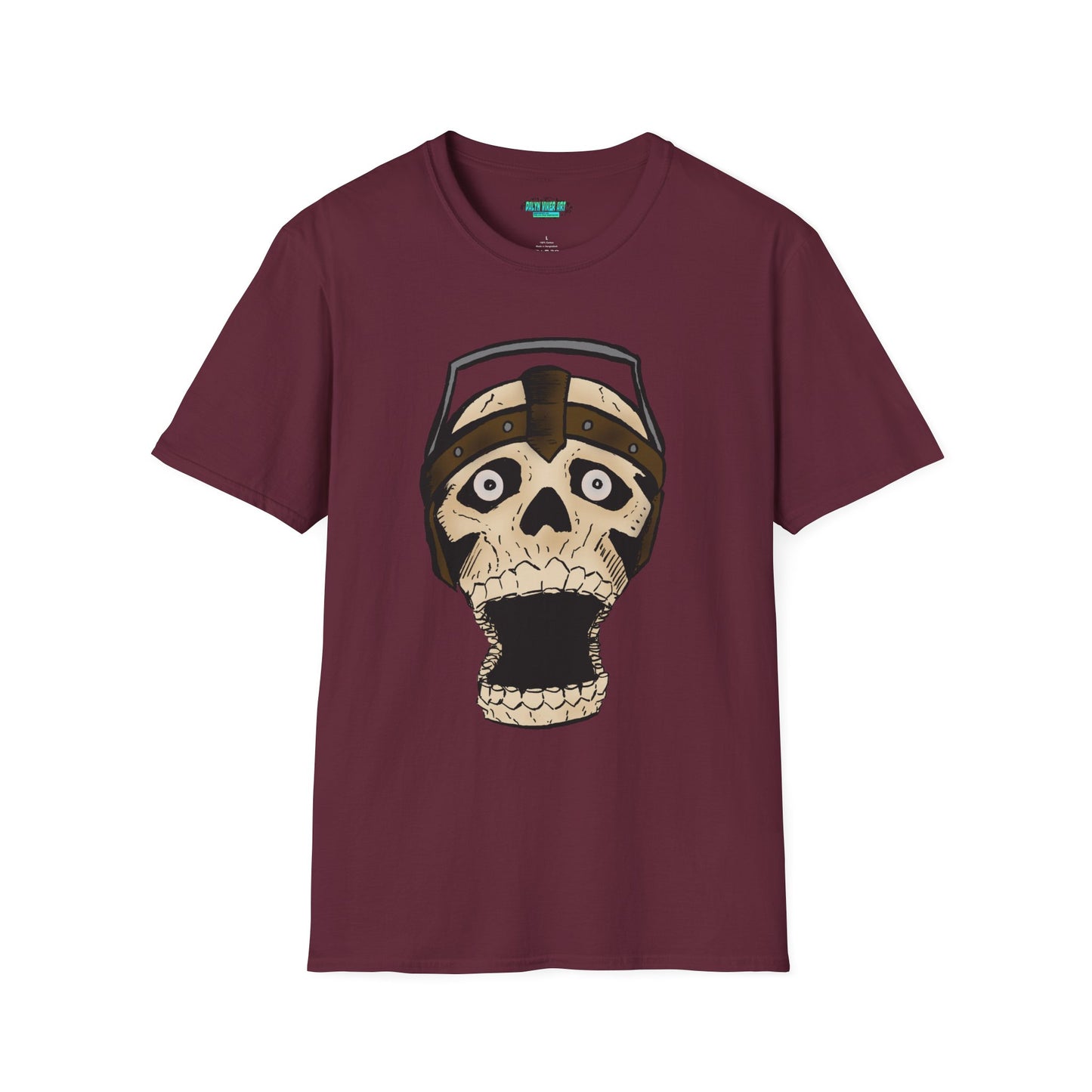 Electric Screaming Skull Unisex Softstyle T-Shirt