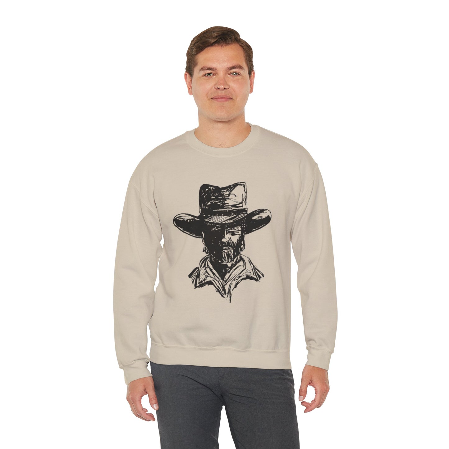 Cowboy Graphic Crewneck Sweatshirt
