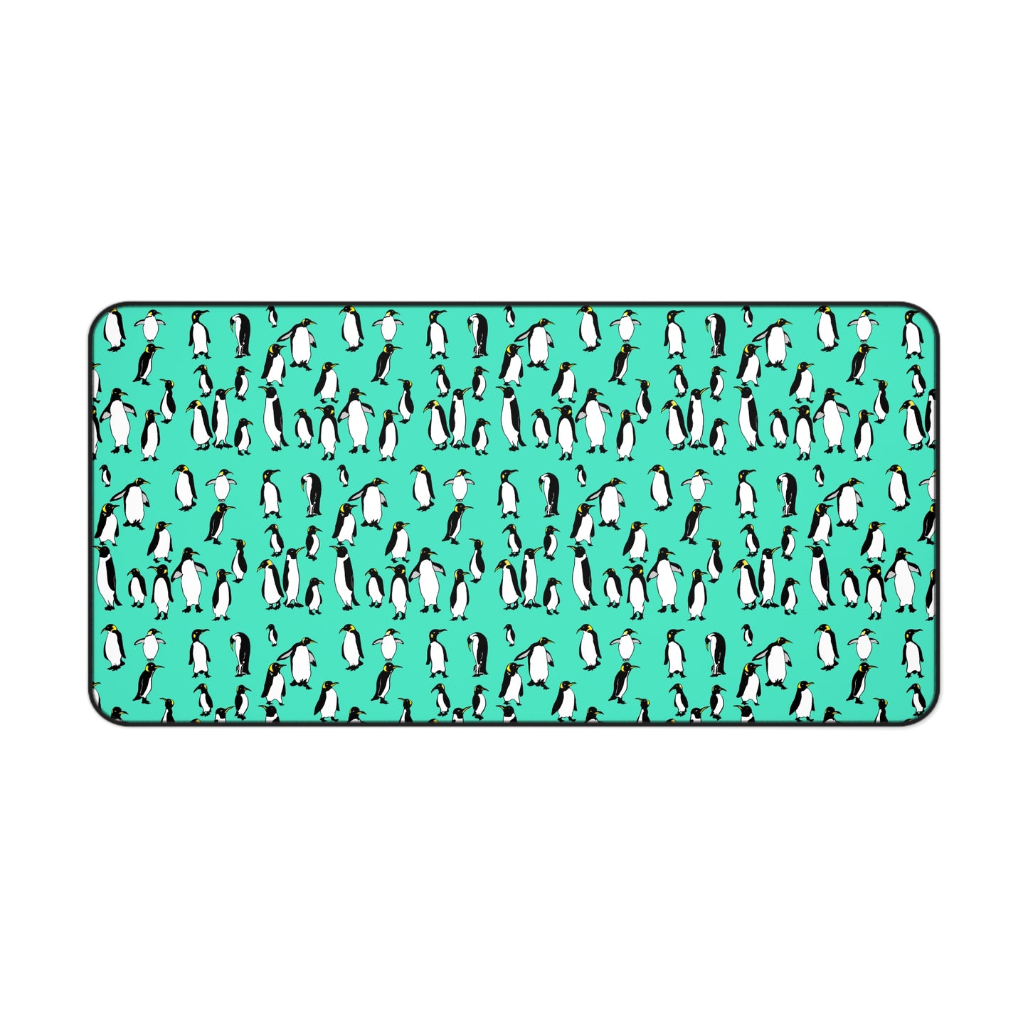 Rookery of Penguins Cool Day Whimsical Desk Mat, Cute Office Decor, Animal Lover Gift, Work From Home Accessory, Perfect for Holidays