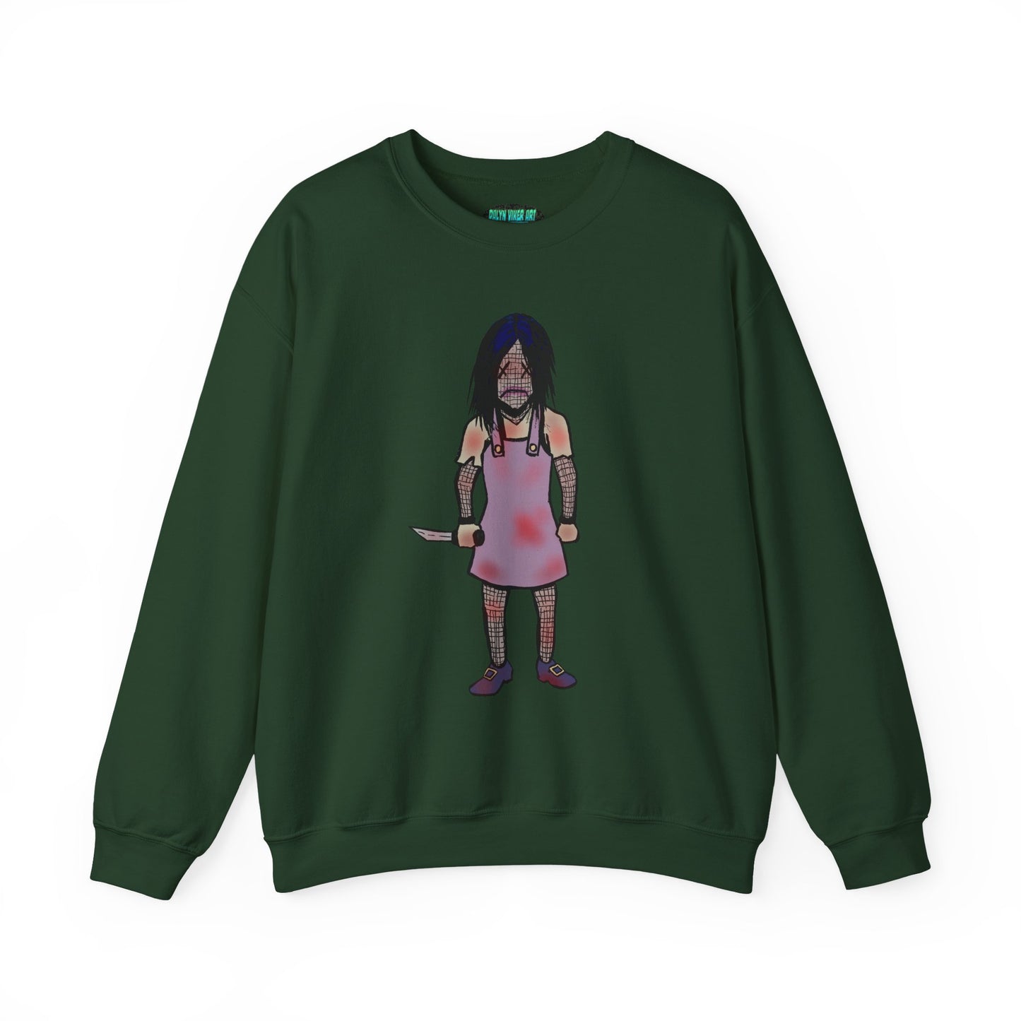 Evil Doll Edgy Graphic Sweatshirt for Unique Style