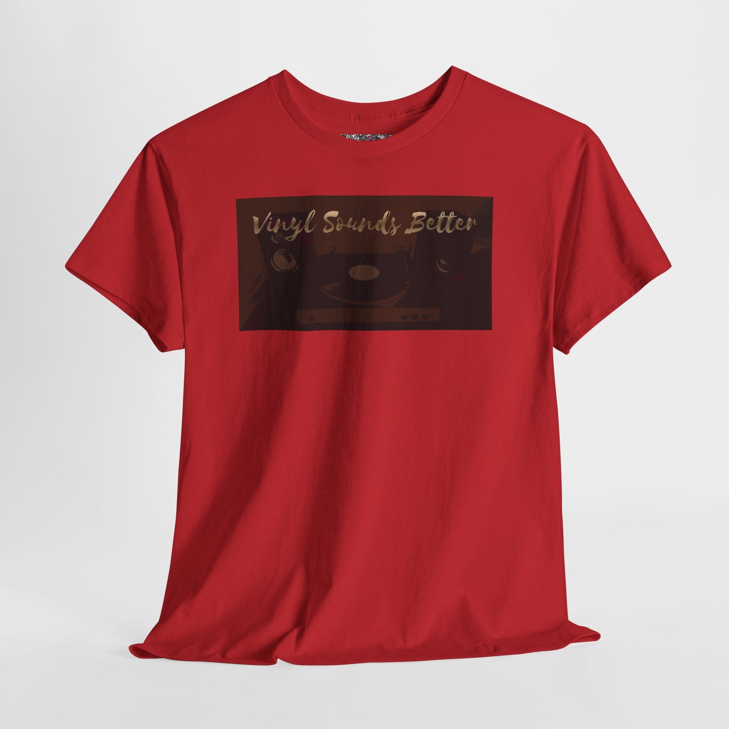 Vinyl Sounds Better T-Shirt — Retro Record Player Tee for Music Lovers