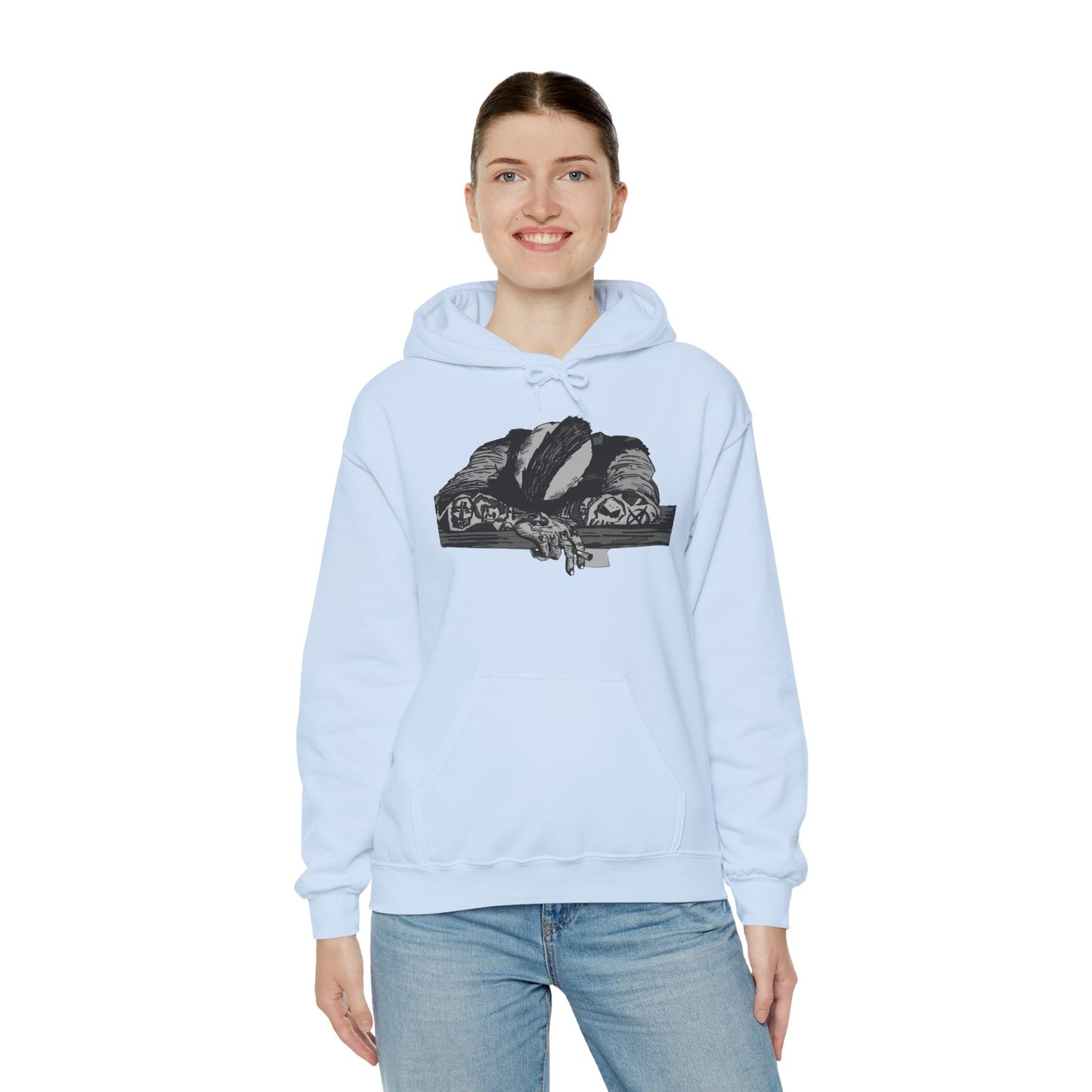 Punk and Done Unisex Hoodie with Artistic Design, Cozy Streetwear, Graphic Sweatshirt for Casual Vibes, Perfect Gift for Any Occasion
