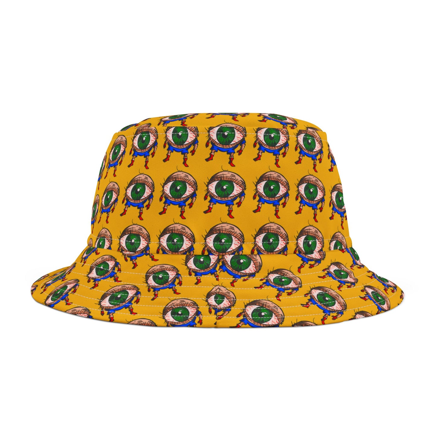 Terrif-EYE-ing Colorful Cartoon Eye Bucket Hat – Fun Summer Accessory