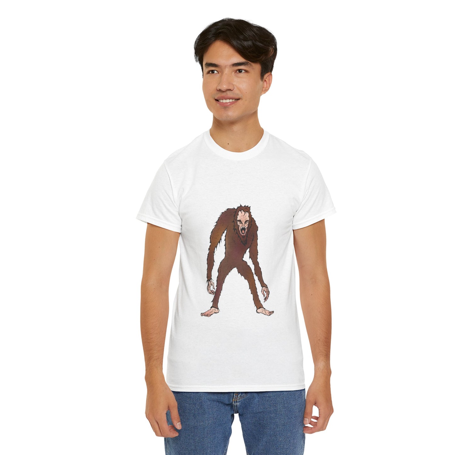Bigfoot Sketch T‑Shirt — Retro Sasquatch Graphic Tee