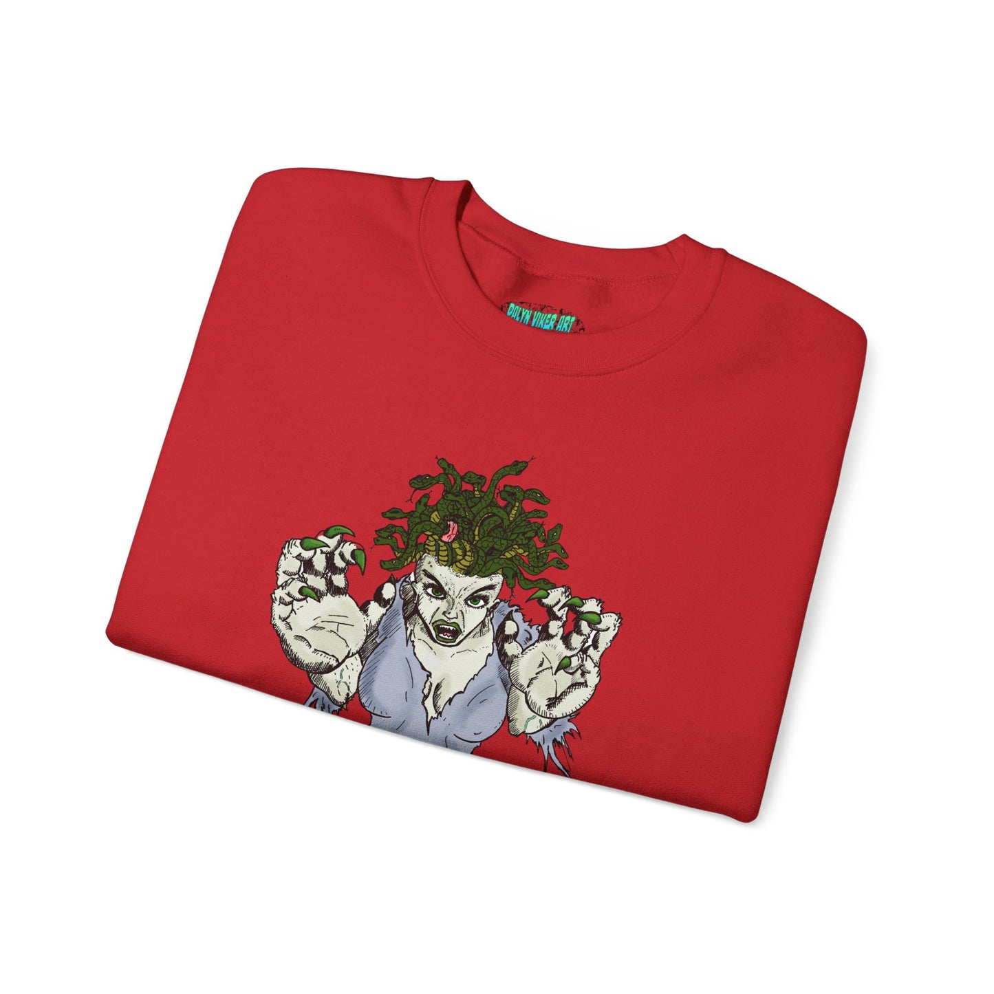 Medusa Inspired Unisex Heavy Blend Crewneck Sweatshirt