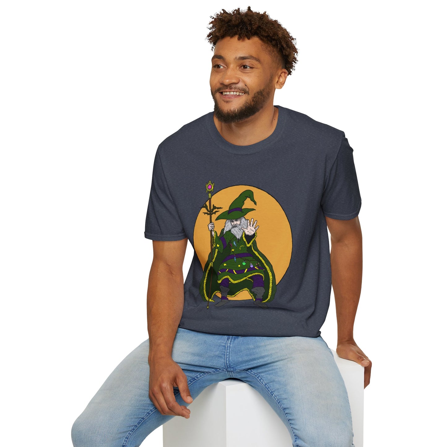 Wizard Staff Unisex T-Shirt - Magical Sorcerer Fantasy Tee