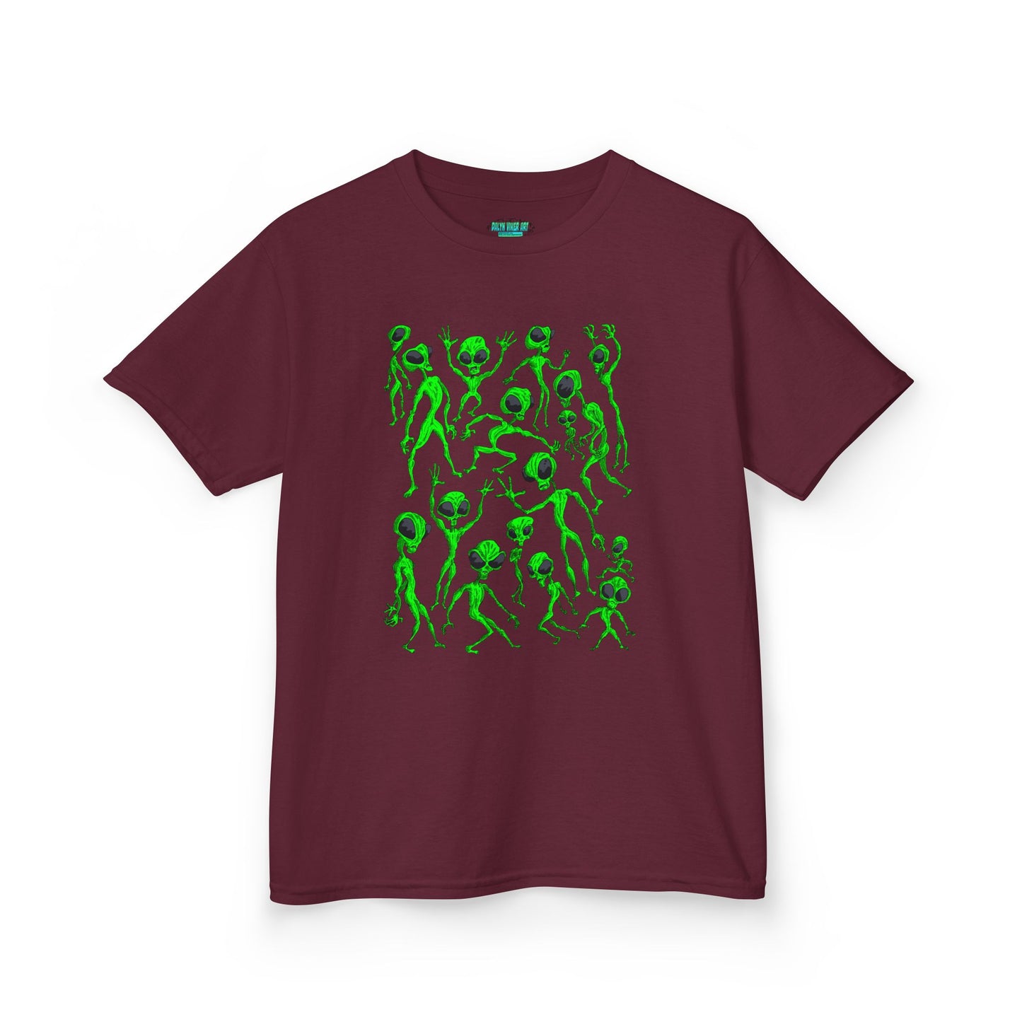 Kids Alien Dance Party T‑Shirt — Fun Green Alien Graphic Tee for Children