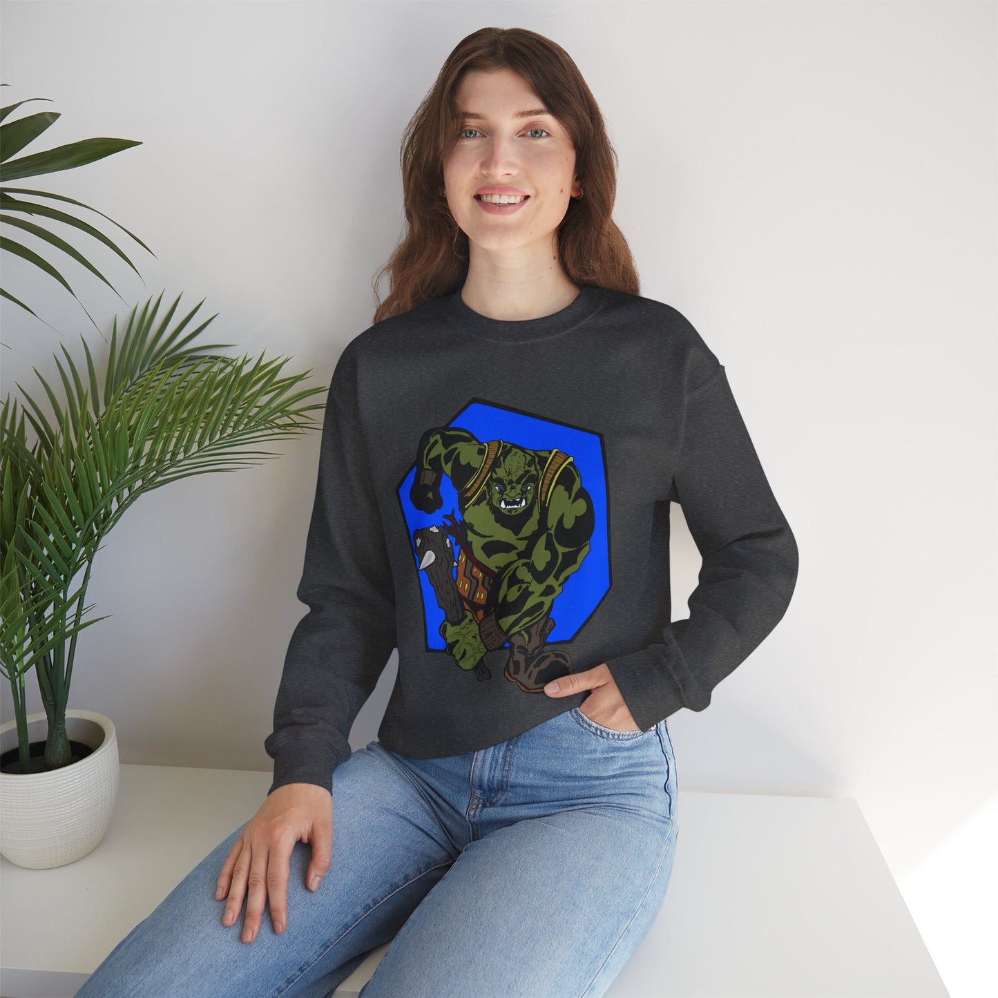Rampaging Ogre Crewneck Sweatshirt for Marvel Fans