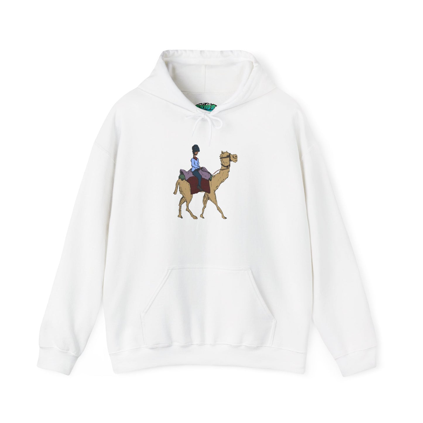 Camel Ride Hoodie, Cozy Unisex Pullover Sweatshirt, Fun Animal Lover Gift, Perfect for Travel & Adventure Enthusiasts