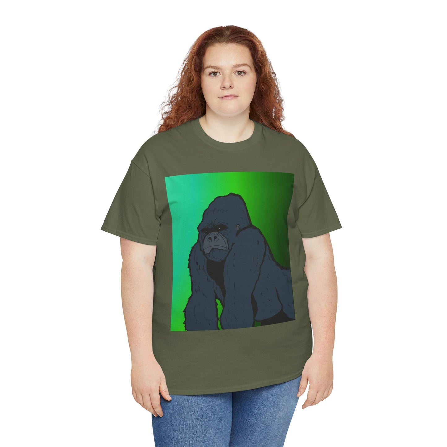 Gorilla Portrait Tee – Graphic Ape Illustration T-Shirt