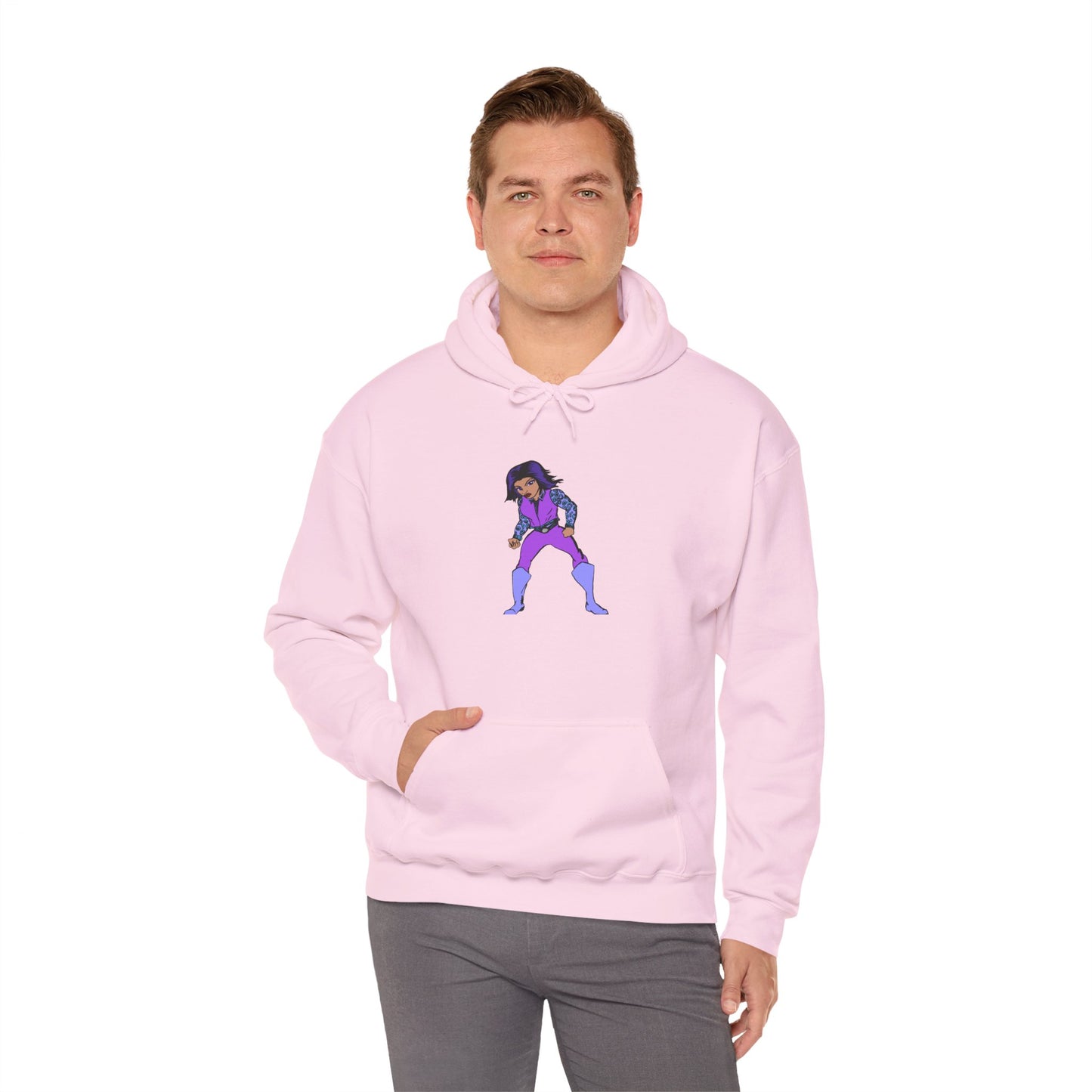 Funky Superhero Hoodie: Unisex Sweatshirt, Cozy Gift for Cartoon Lovers, Perfect for Comfy Days, Great for Halloween
