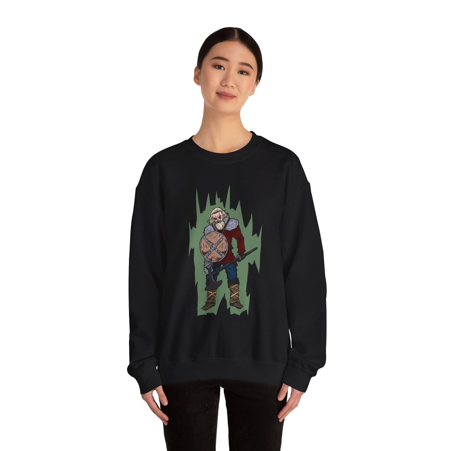 Viking Warrior Sweatshirt - Unisex Heavy Blend Crewneck
