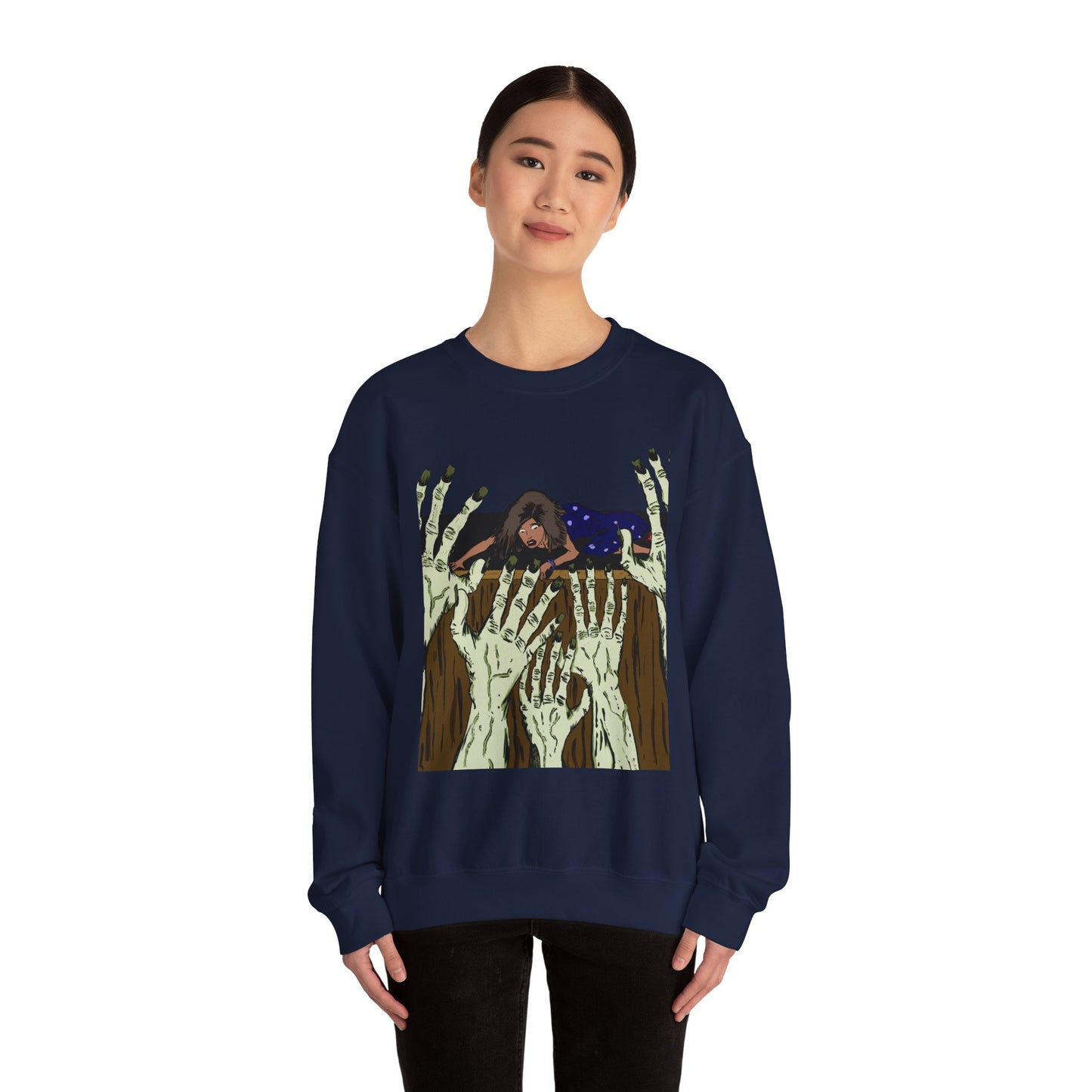 Haunting Hands Crewneck Sweatshirt - Unisex Heavy Blend™