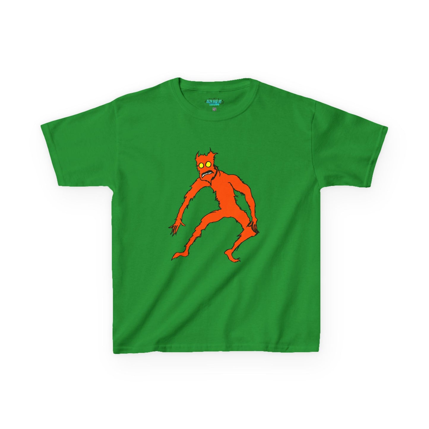 Kids Fire Monster Tee - Fun and Spooky Cotton T-Shirt for Kids