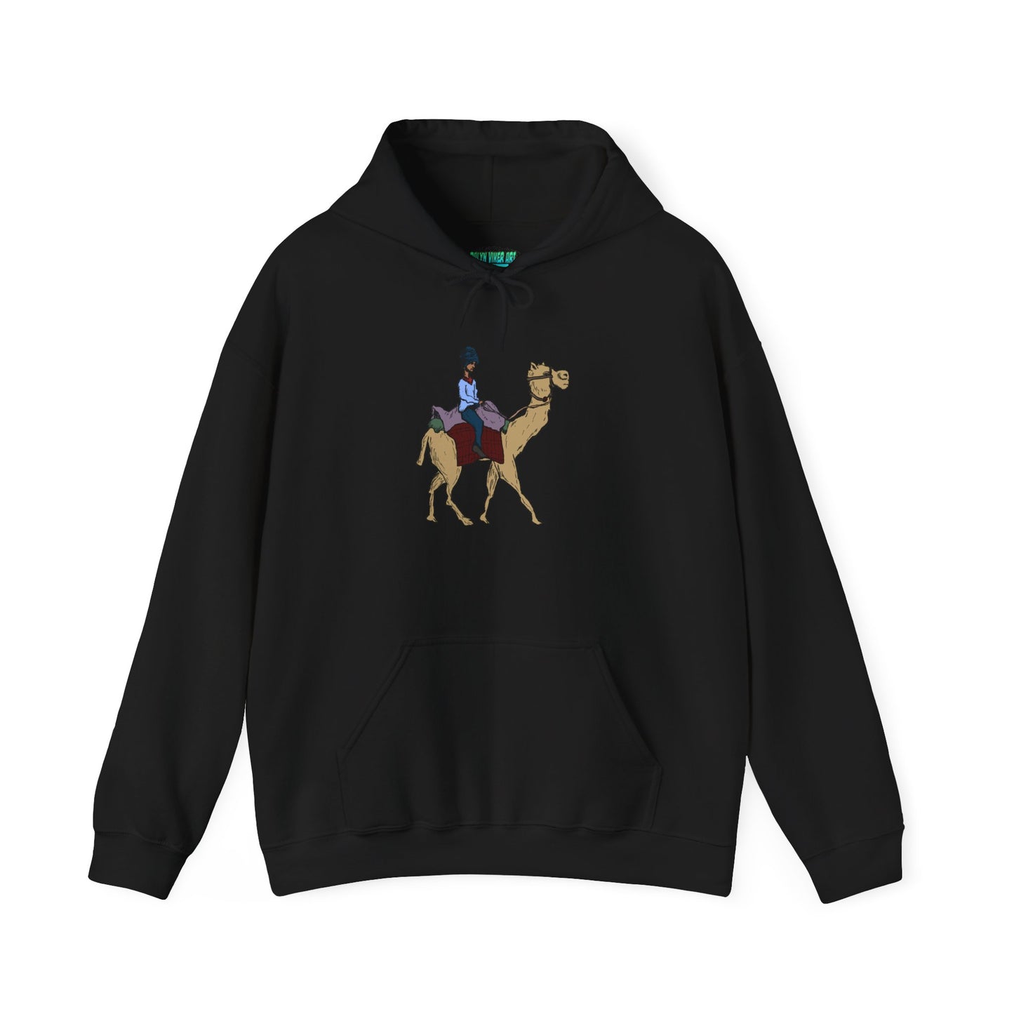 Camel Ride Hoodie, Cozy Unisex Pullover Sweatshirt, Fun Animal Lover Gift, Perfect for Travel & Adventure Enthusiasts