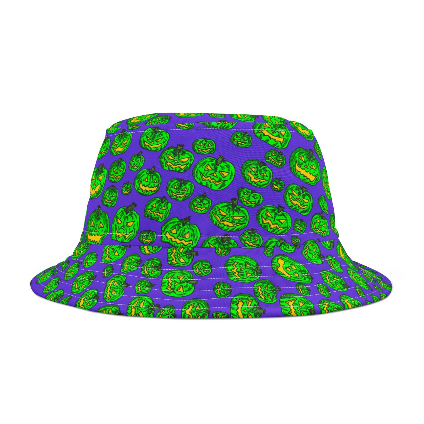 Vibrant Halloween Bucket Hat, Fun Fall Accessory, Trendy Pumpkin Hat, Festival Gear, Unique Costume Hat
