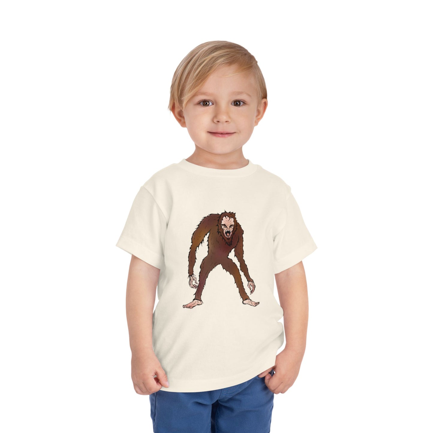 Toddler Tee — Cute Cartoon Kid-Friendly Bigfoot Graphic Shirt