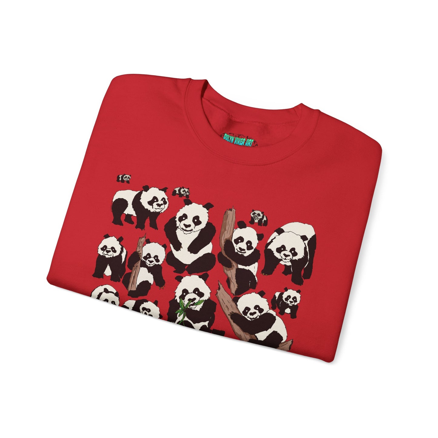 Cozy Panda Crewneck Sweatshirt - Soft Unisex Heavy Blend