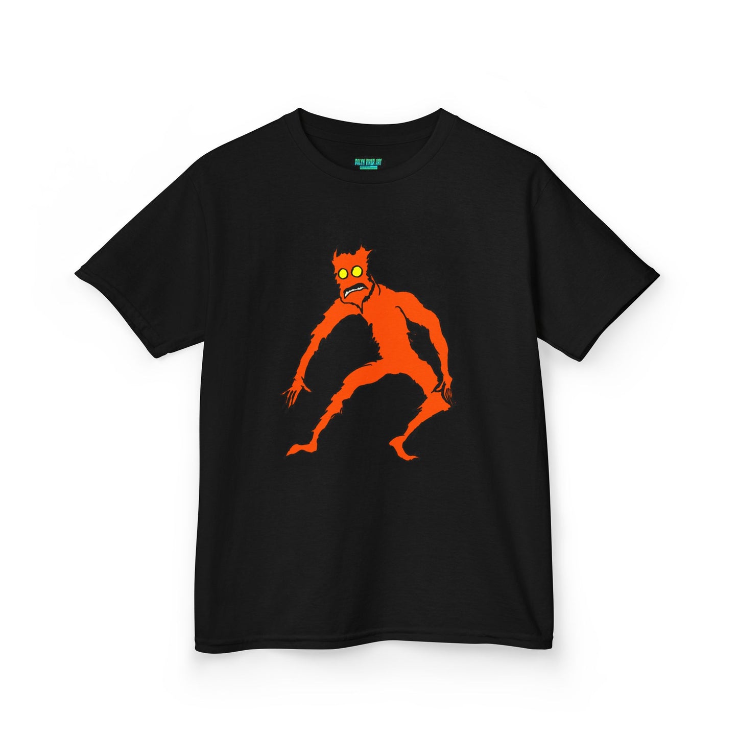 Kids Fire Monster Tee - Fun and Spooky Cotton T-Shirt for Kids