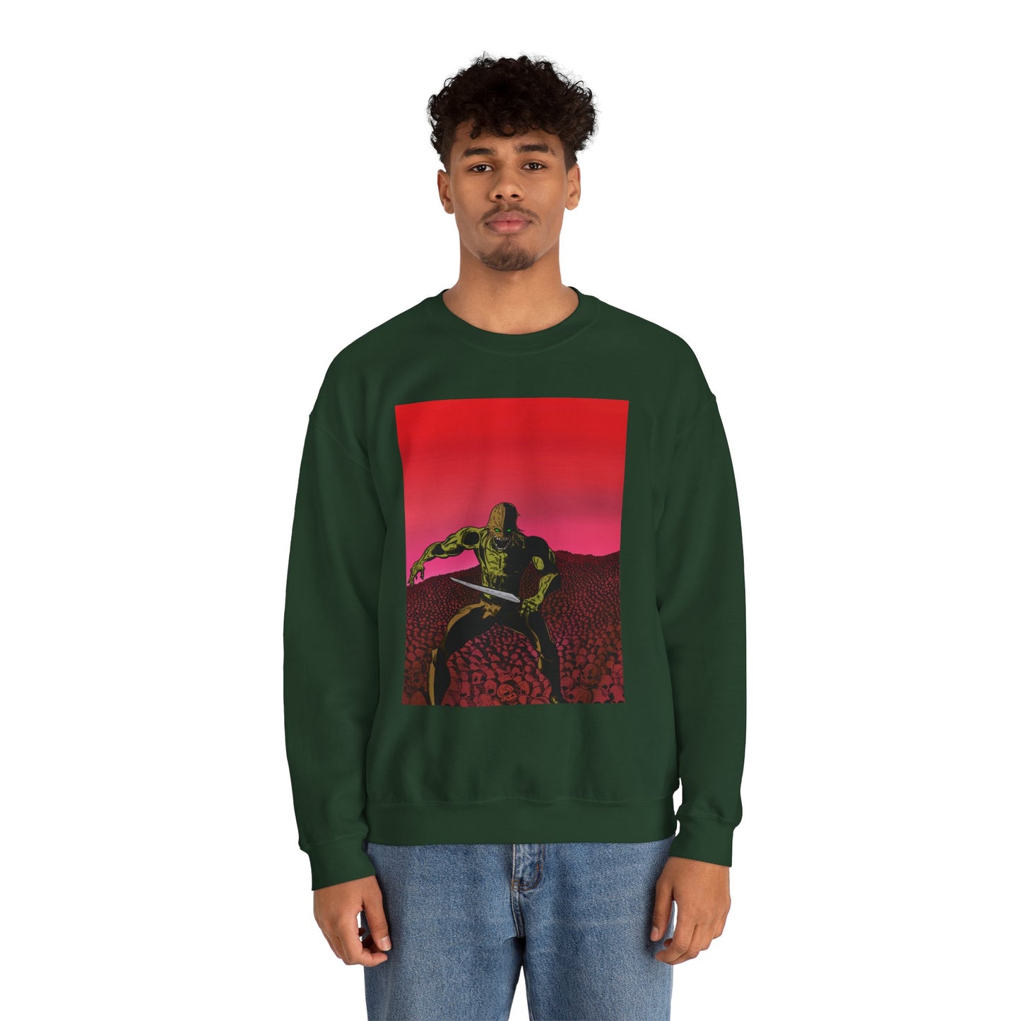 Retro Skull Master Graphic Unisex Crewneck Sweatshirt