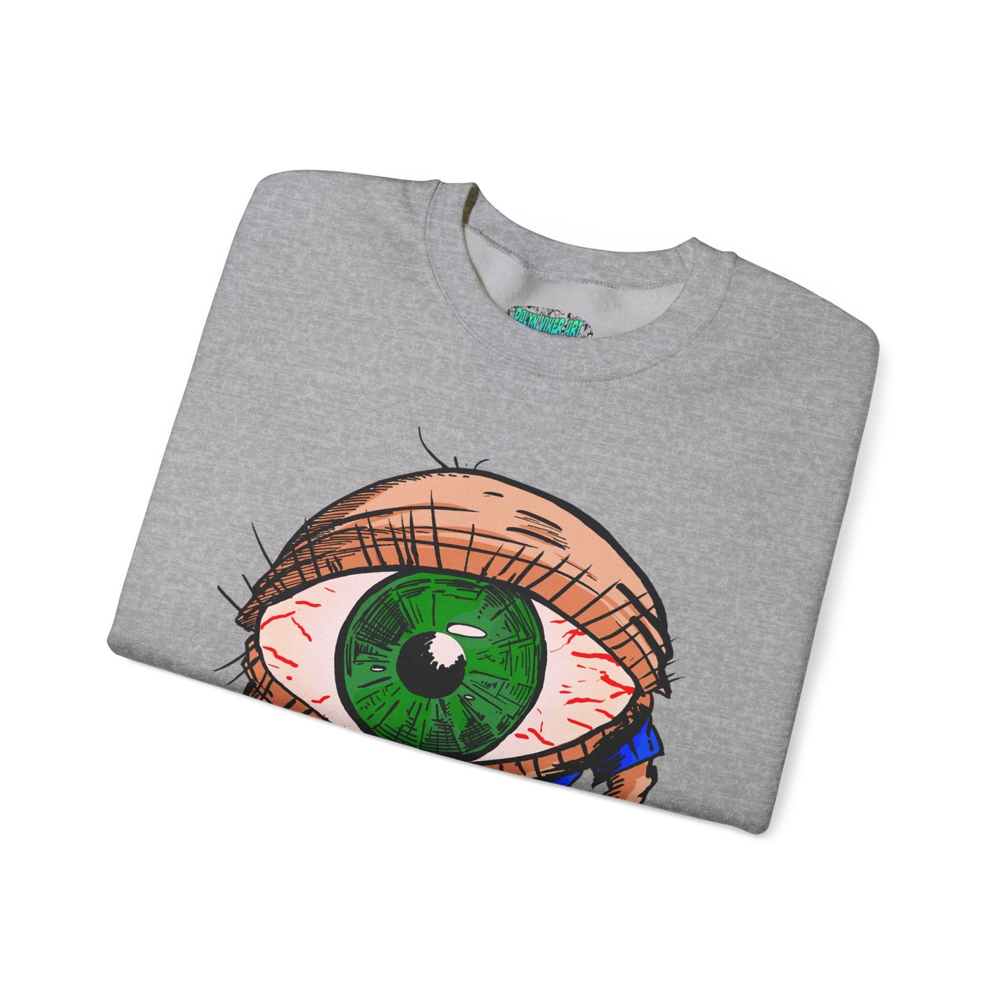 Terrif-EYE-ing Unique Cartoon Eye Sweatshirt - Unisex Heavy Blend™