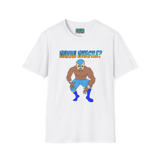 Wanna Wrestle? Unisex Softstyle T-Shirt