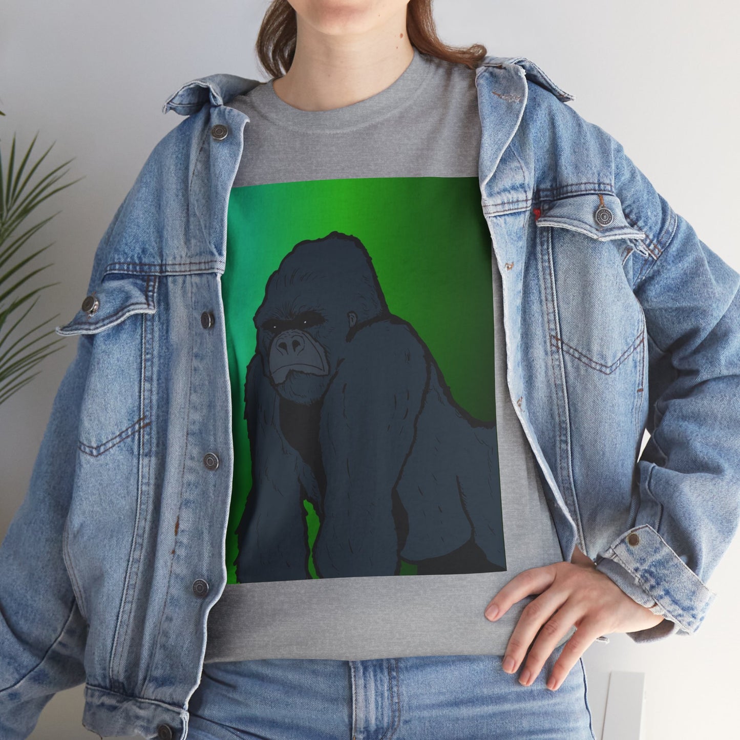 Gorilla Portrait Tee – Graphic Ape Illustration T-Shirt