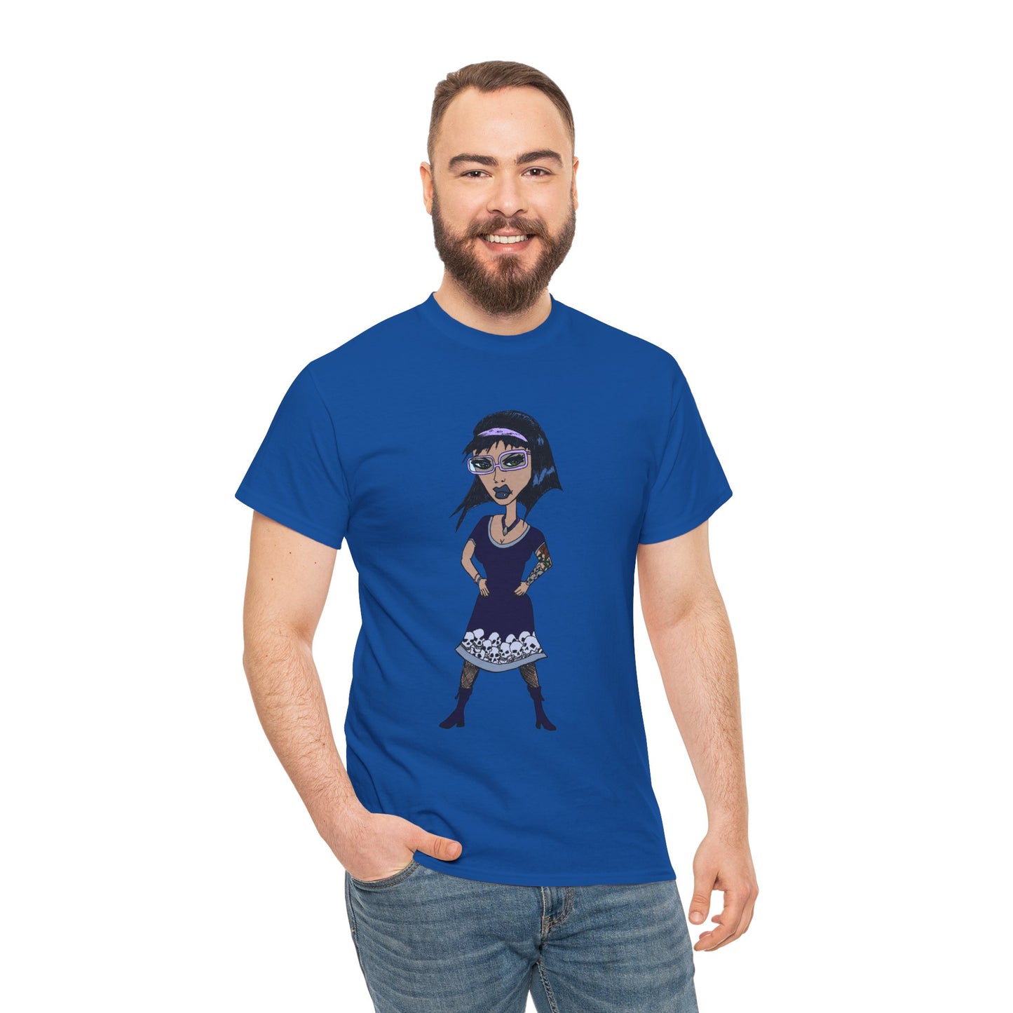 Gothic Doll T-Shirt — Retro Vampire Girl Graphic Tee