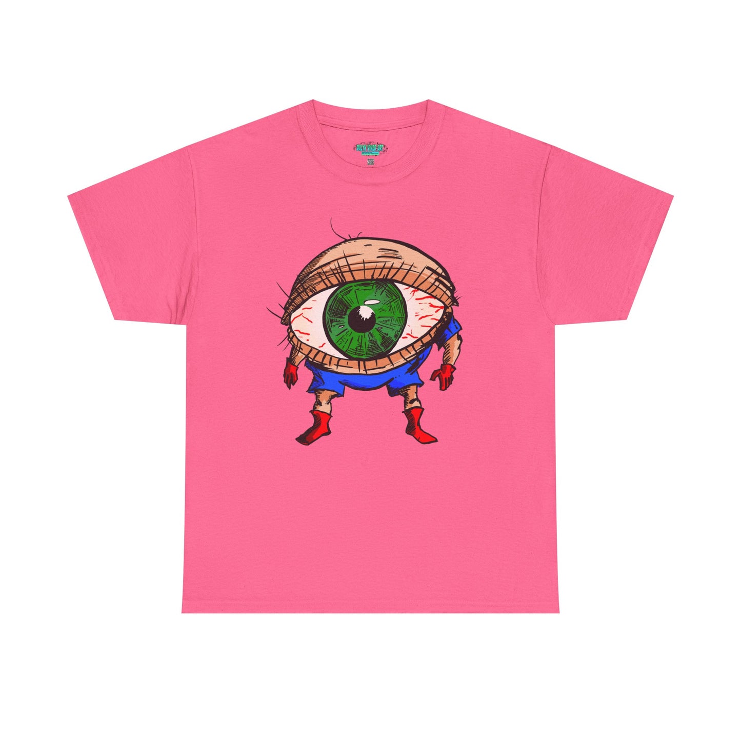 Terrif-EYE-ing - Whimsical Unisex Heavy Cotton Tee with Eye Design