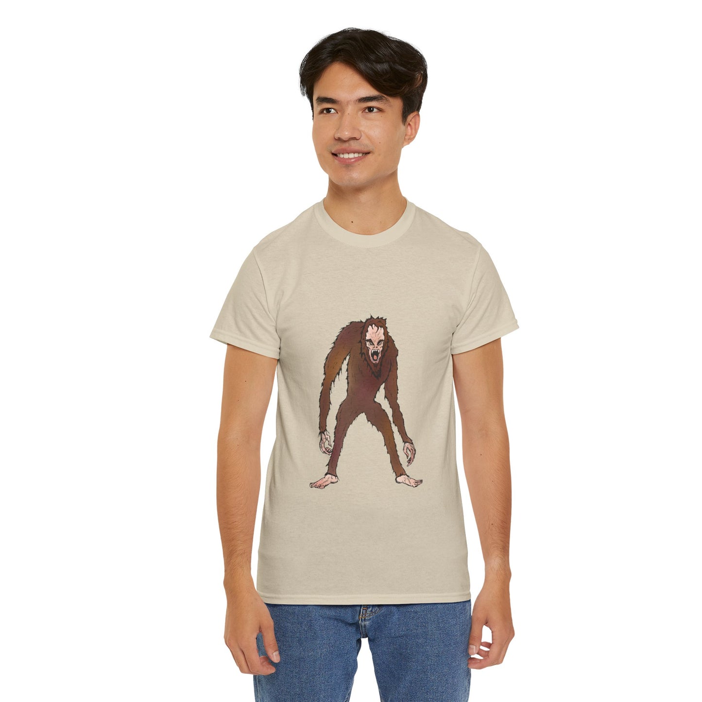 Bigfoot Sketch T‑Shirt — Retro Sasquatch Graphic Tee