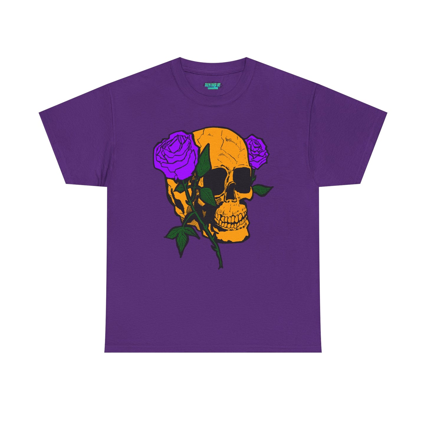Skull and Roses Unisex Tee, Gothic Aesthetic Shirt, Vintage Graphic T-Shirt, Streetwear Essentials, Edgy Casual Wear